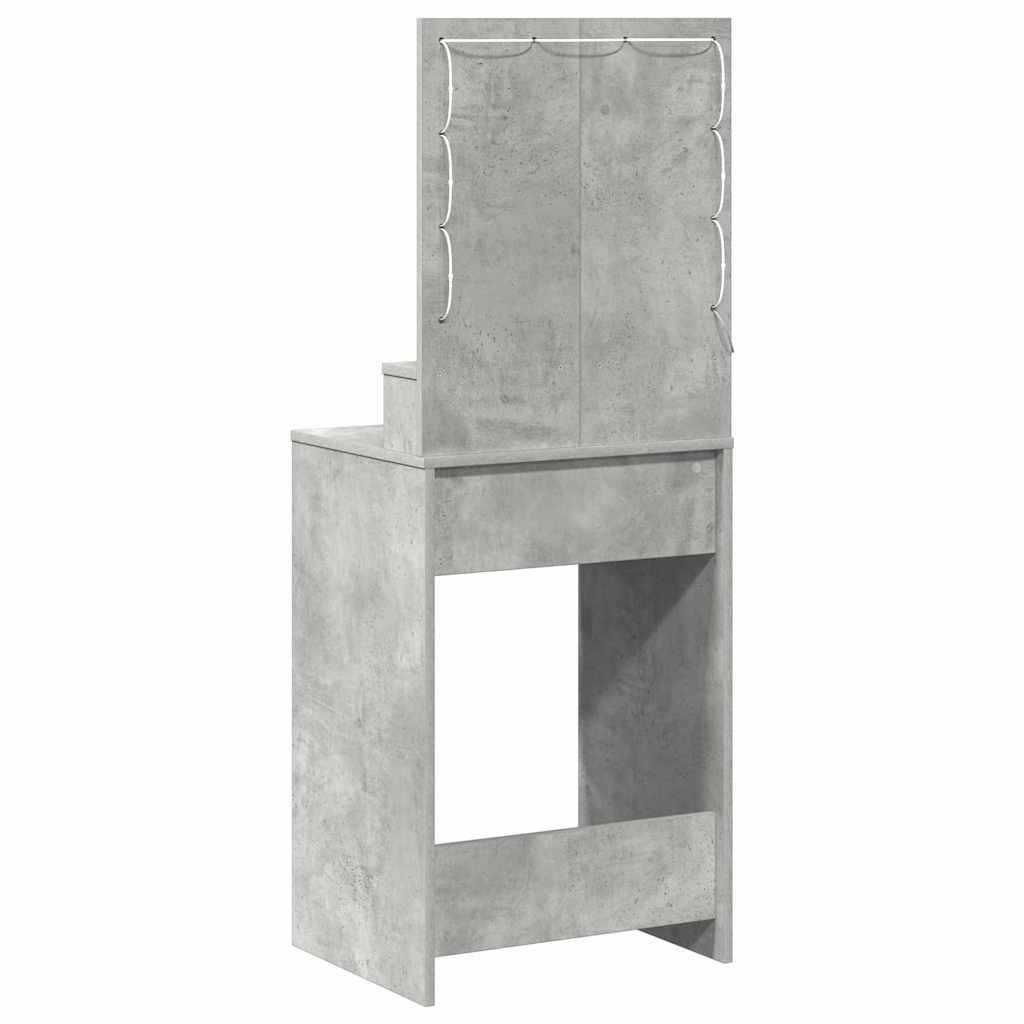 Toaletni stol Betonski sivi 50 x 41 x 135 cm Konstruirano drvo
