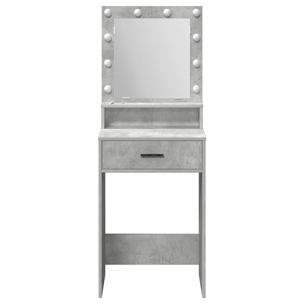 Toaletni stol Betonski sivi 50 x 41 x 135 cm Konstruirano drvo