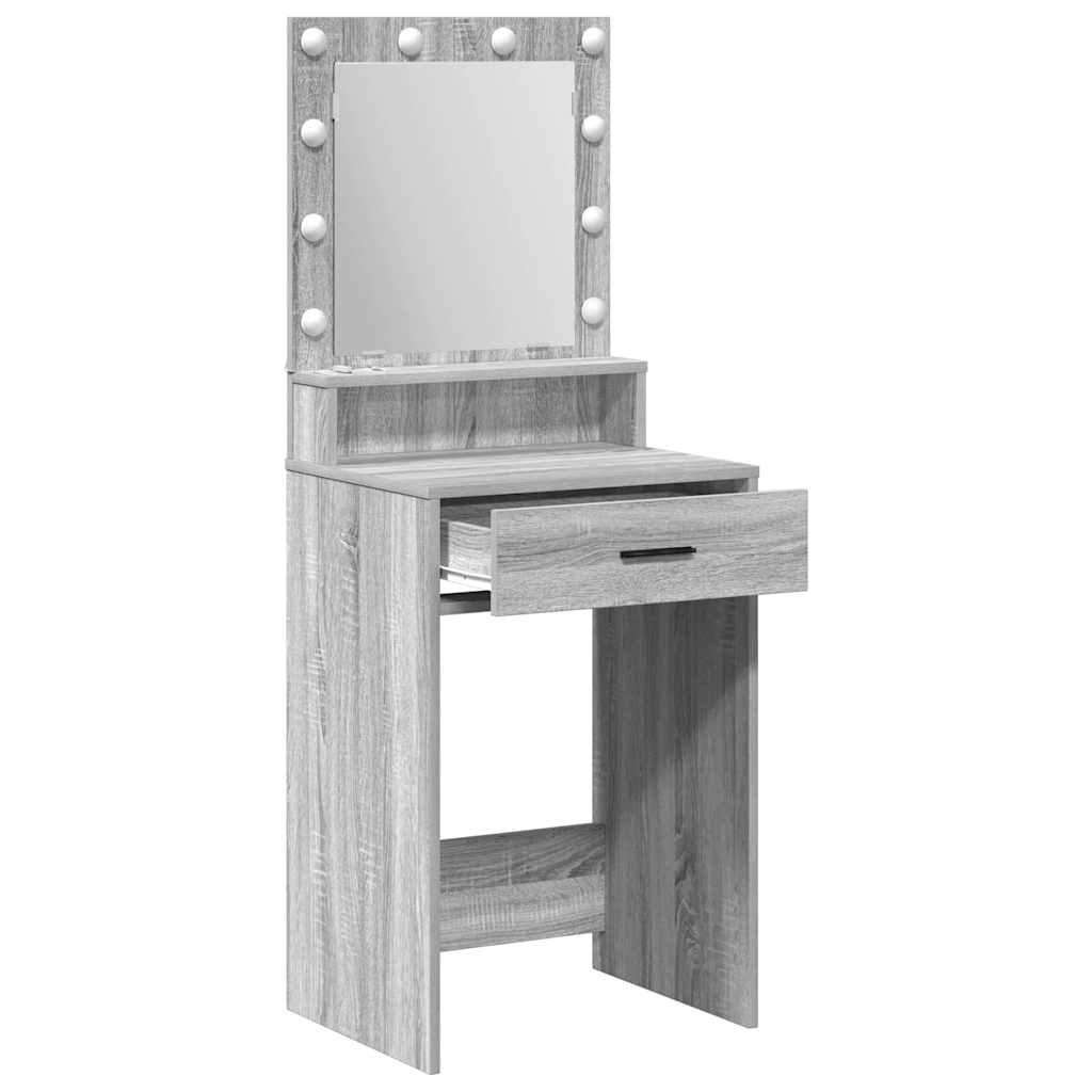 Toaletni stol Siva Sonoma 50 x 41 x 135 cm Konstruirano drvo