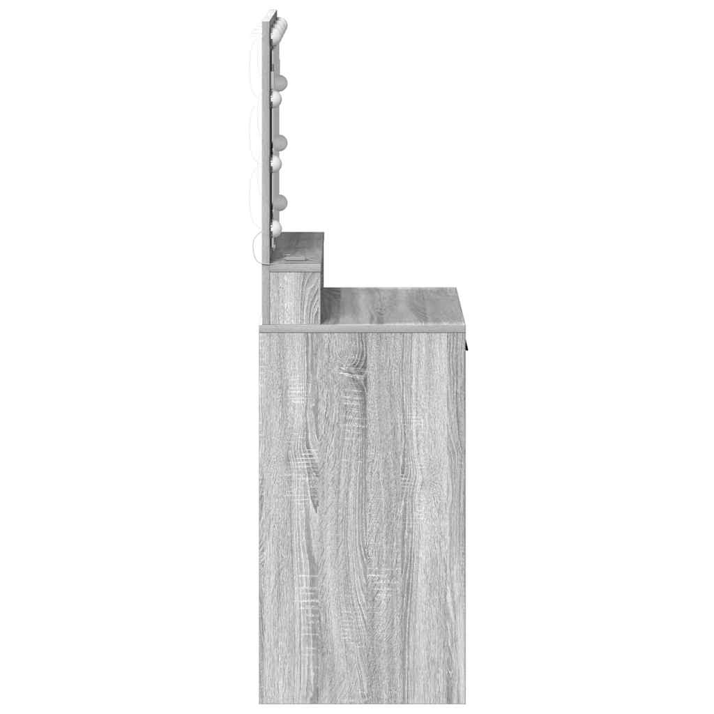 Toaletni stol Siva Sonoma 50 x 41 x 135 cm Konstruirano drvo
