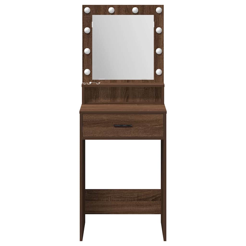 Toaletni stol Smeđi hrast 50 x 41 x 135 cm Konstruirano drvo
