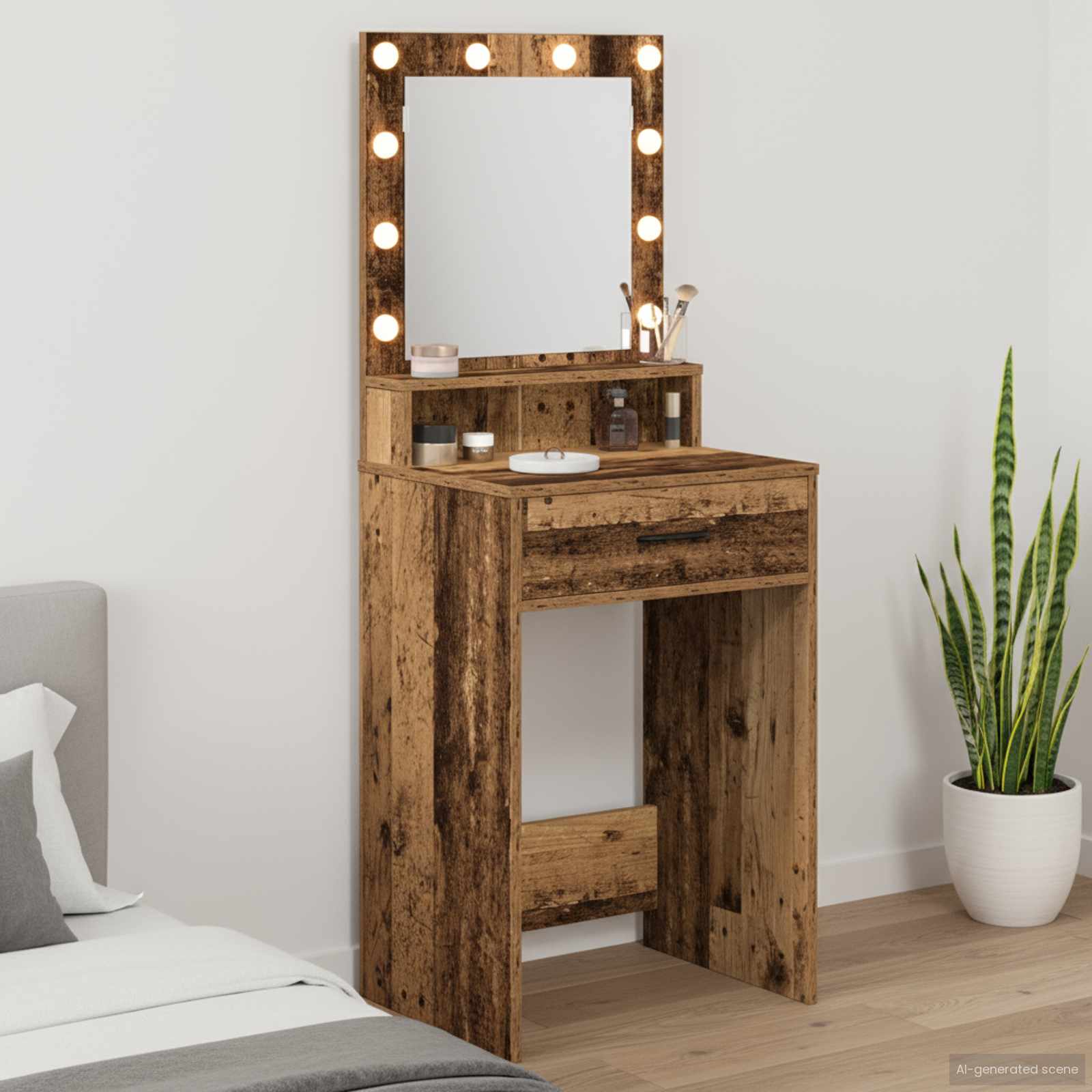 Toaletni stol Staro drvo 50 x 41 x 135 cm Konstruirano drvo