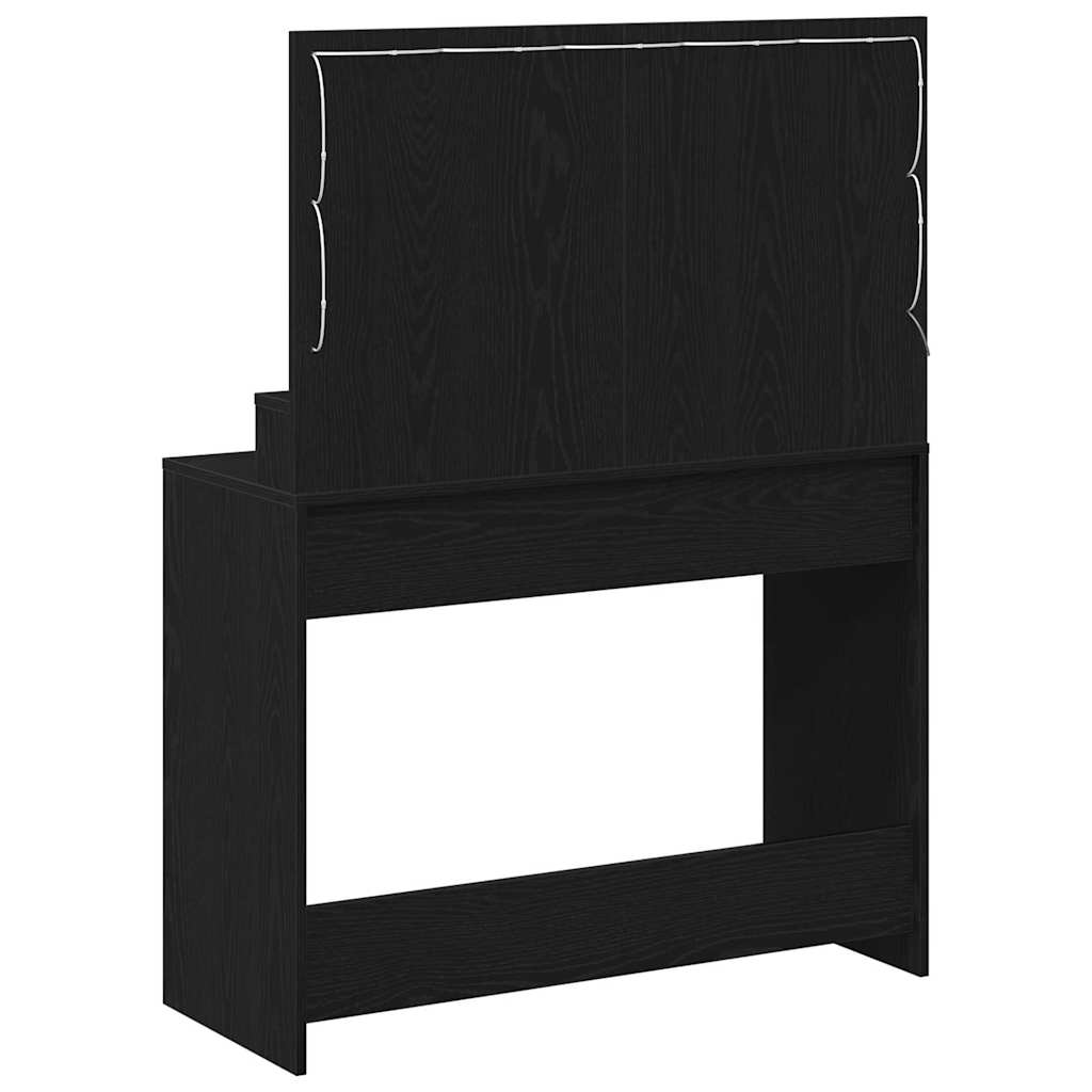 Toaletni stol Crni hrast 100 x 41 x 135 cm Konstruirano drvo