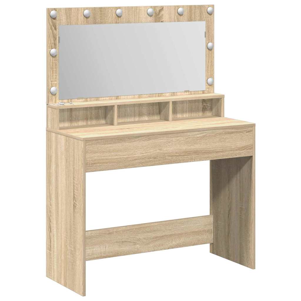 Toaletni stol Sonoma hrast 100 x 41 x 135 cm Konstruirano drvo