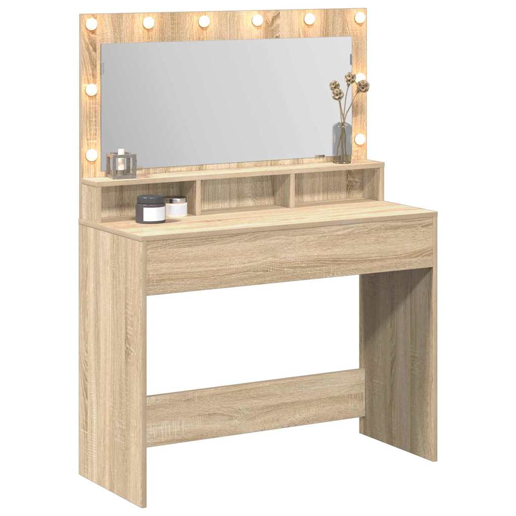 Toaletni stol Sonoma hrast 100 x 41 x 135 cm Konstruirano drvo