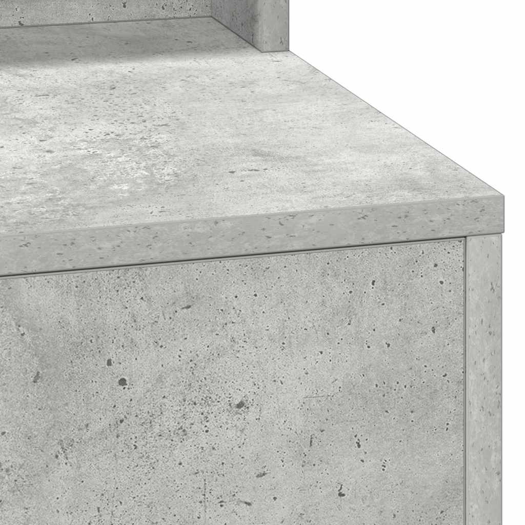 Toaletni stol Betonski sivi 100 x 41 x 135 cm Konstruirano drvo