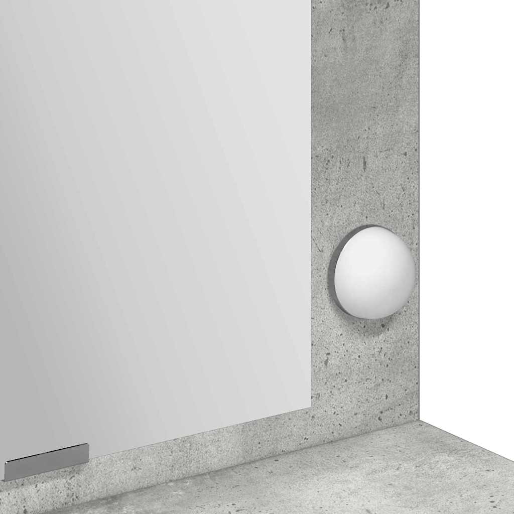 Toaletni stol Betonski sivi 100 x 41 x 135 cm Konstruirano drvo