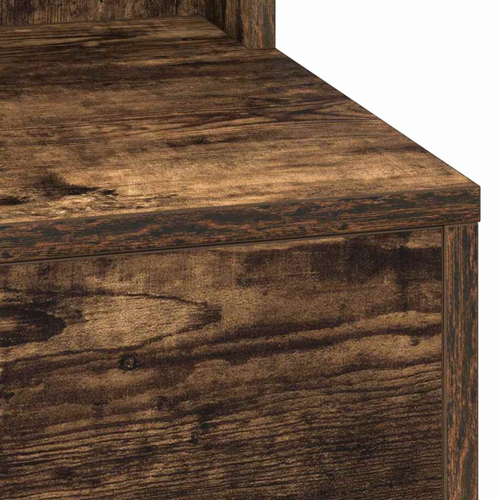 Toaletni stol s policom Dimljeni hrast 100 x 41 x 135 cm
