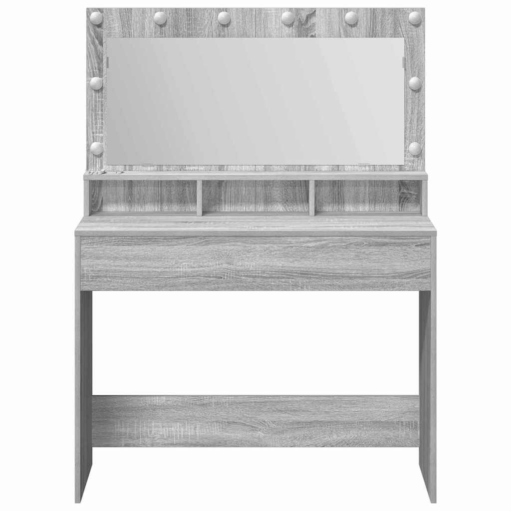 Toaletni stol Siva Sonoma 100 x 41 x 135 cm Konstruirano drvo