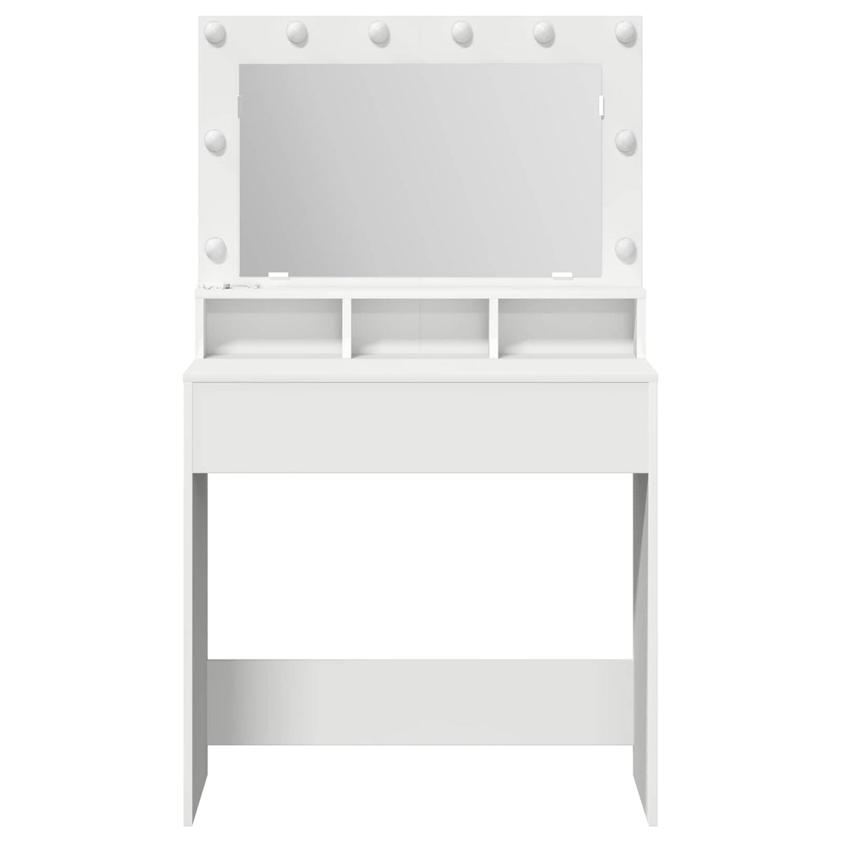 Toaletni stol Bijelo 78,5 x 41 x 135 cm Konstruirano drvo