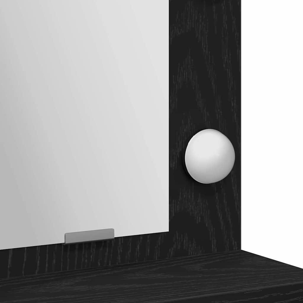Toaletni stol Crni hrast 75,5 x 41 x 135 cm Konstruirano drvo