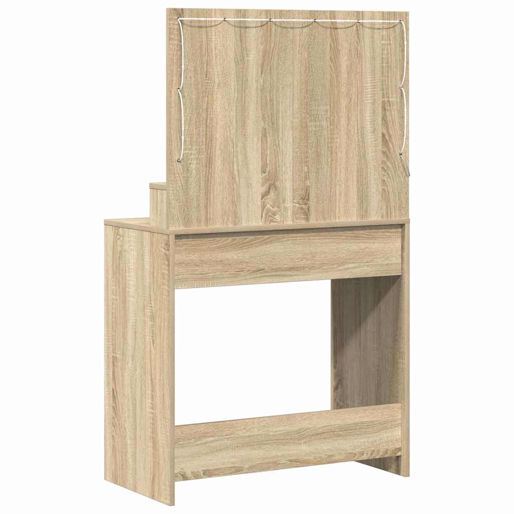 Toaletni stol Sonoma hrast 75,5 x 41 x 135 cm Konstruirano drvo
