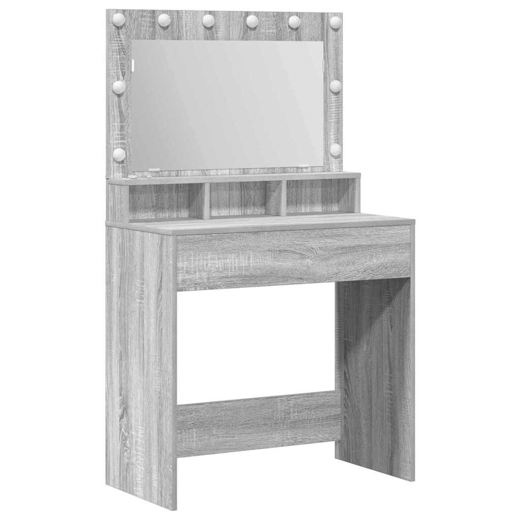 Toaletni stol Siva Sonoma 78,5 x 41 x 135 cm Konstruirano drvo