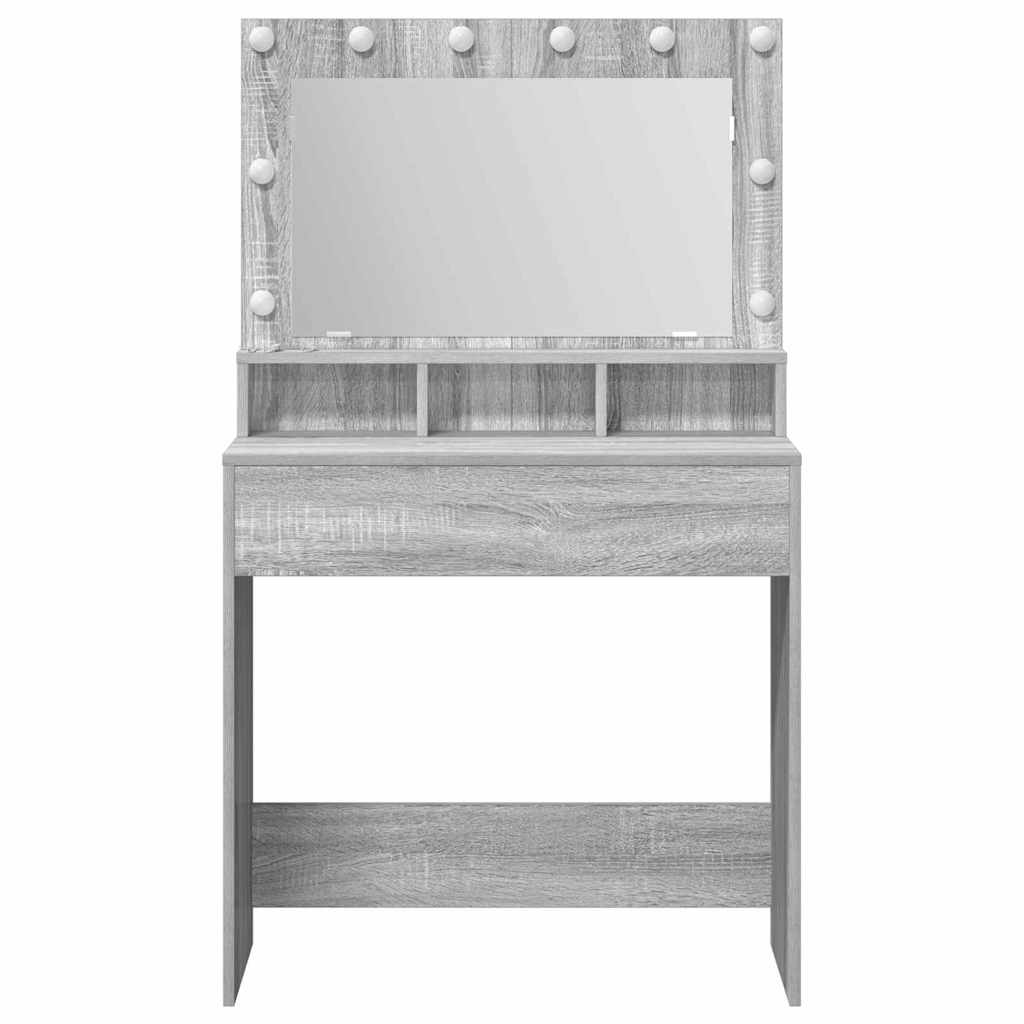 Toaletni stol Siva Sonoma 78,5 x 41 x 135 cm Konstruirano drvo