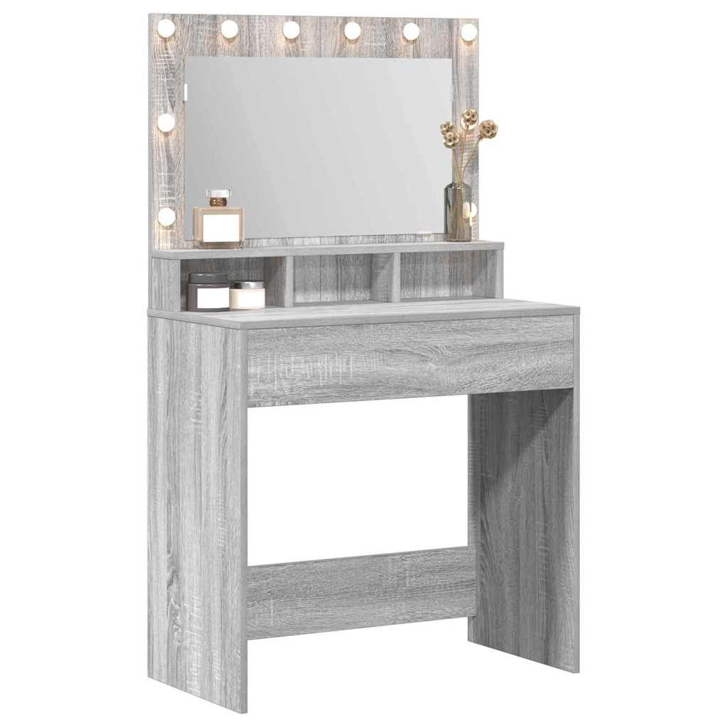 Toaletni stol Siva Sonoma 78,5 x 41 x 135 cm Konstruirano drvo
