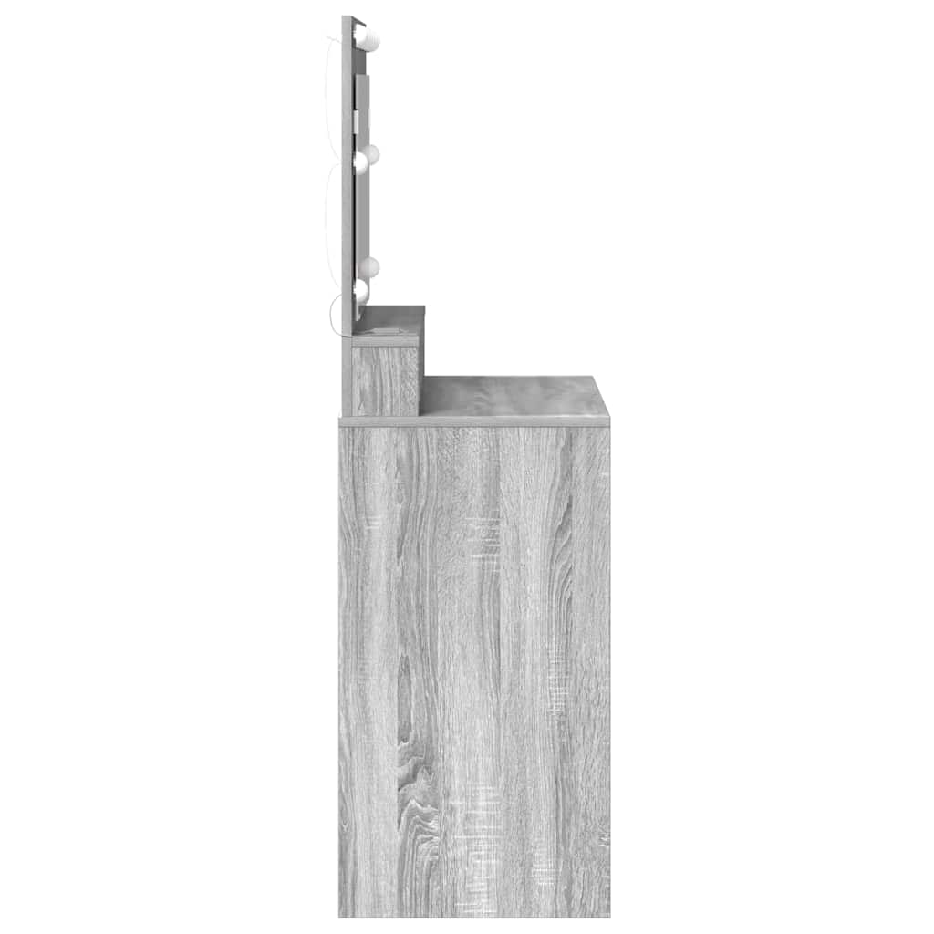 Toaletni stol Siva Sonoma 78,5 x 41 x 135 cm Konstruirano drvo