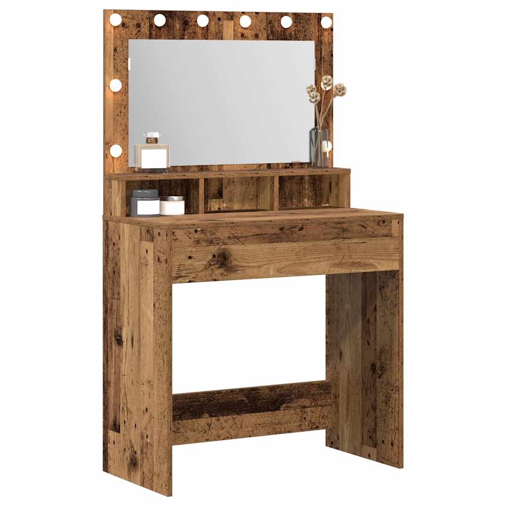 Toaletni stol Staro drvo 75,5 x 41 x 135 cm Konstruirano drvo