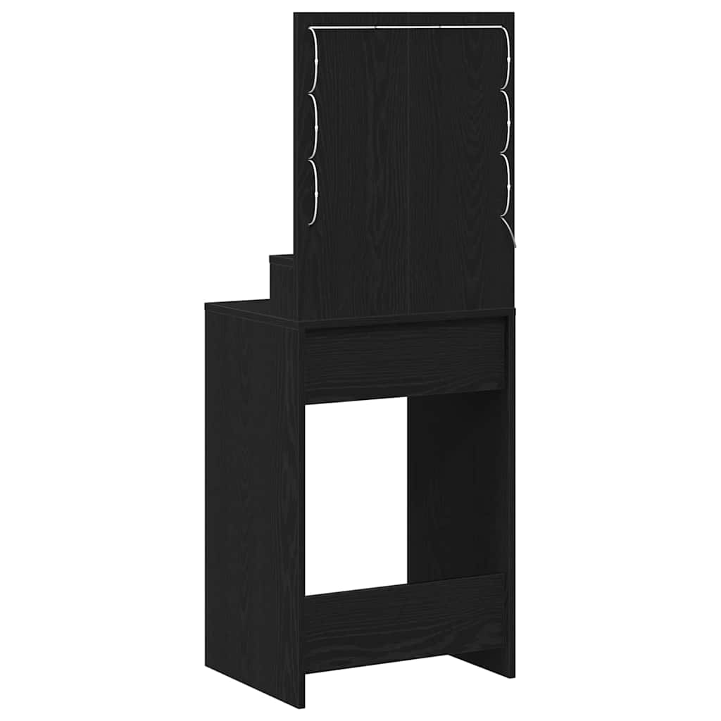 Toaletni stol Crni hrast 50 x 41 x 135 cm Konstruirano drvo