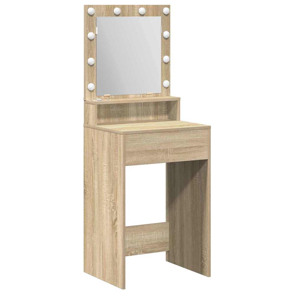 Toaletni stol Sonoma hrast 50 x 41 x 135 cm Konstruirano drvo