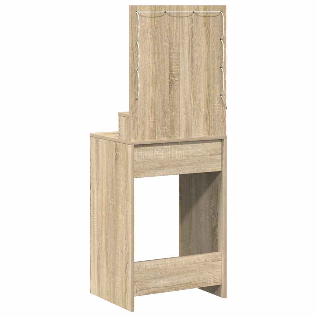 Toaletni stol Sonoma hrast 50 x 41 x 135 cm Konstruirano drvo