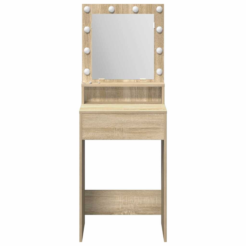 Toaletni stol Sonoma hrast 50 x 41 x 135 cm Konstruirano drvo