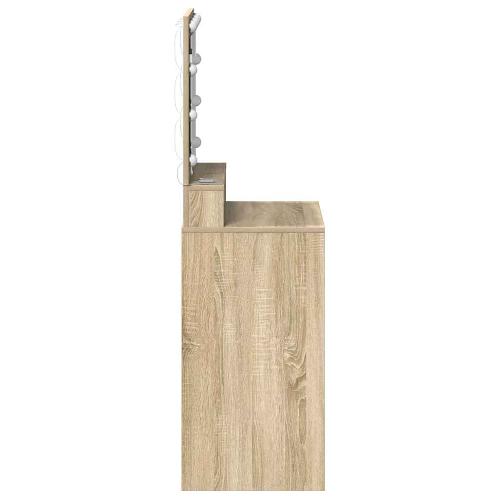 Toaletni stol Sonoma hrast 50 x 41 x 135 cm Konstruirano drvo