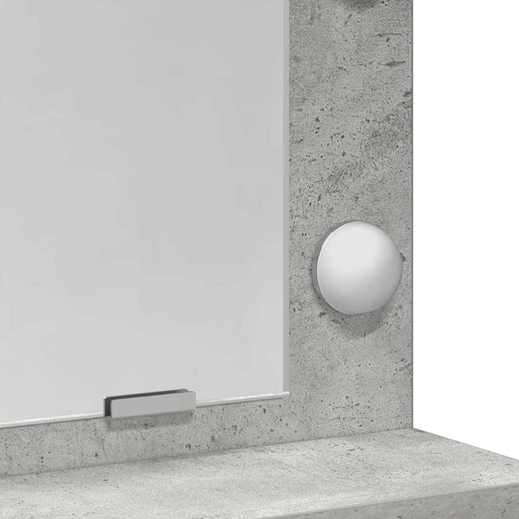 Toaletni stol Betonski sivi 50 x 41 x 135 cm Konstruirano drvo