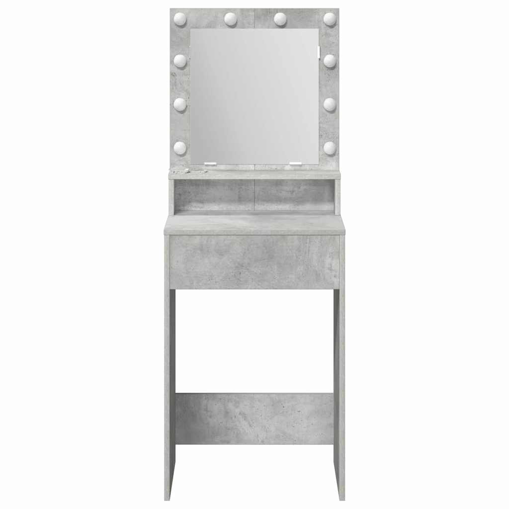 Toaletni stol Betonski sivi 50 x 41 x 135 cm Konstruirano drvo