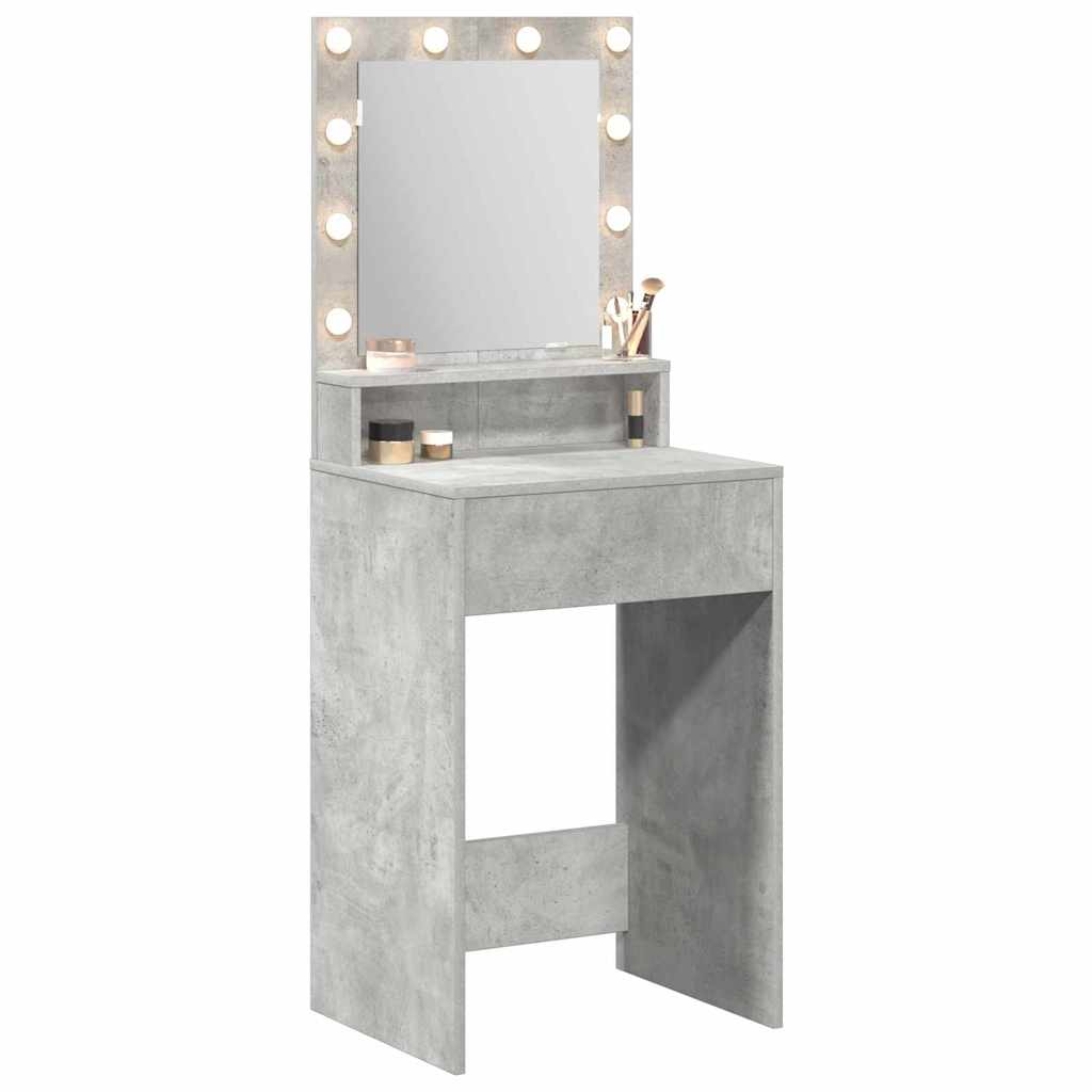 Toaletni stol Betonski sivi 50 x 41 x 135 cm Konstruirano drvo