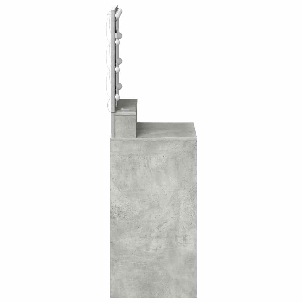 Toaletni stol Betonski sivi 50 x 41 x 135 cm Konstruirano drvo