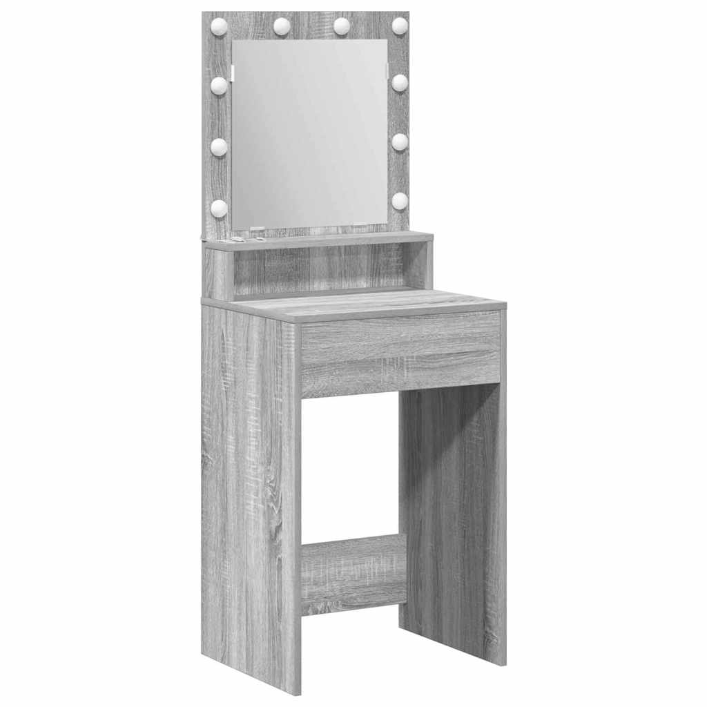 Toaletni stol Siva Sonoma 50 x 41 x 135 cm Konstruirano drvo