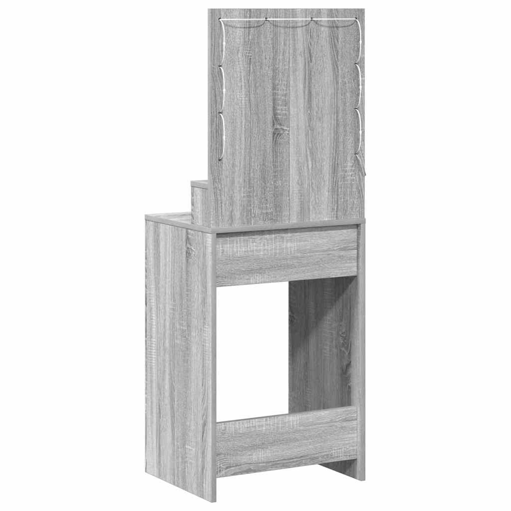 Toaletni stol Siva Sonoma 50 x 41 x 135 cm Konstruirano drvo
