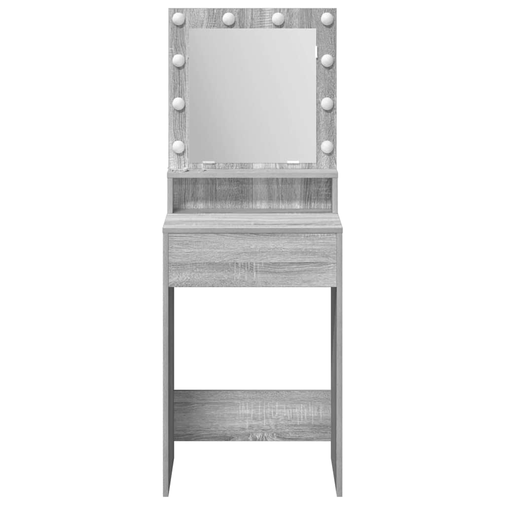 Toaletni stol Siva Sonoma 50 x 41 x 135 cm Konstruirano drvo