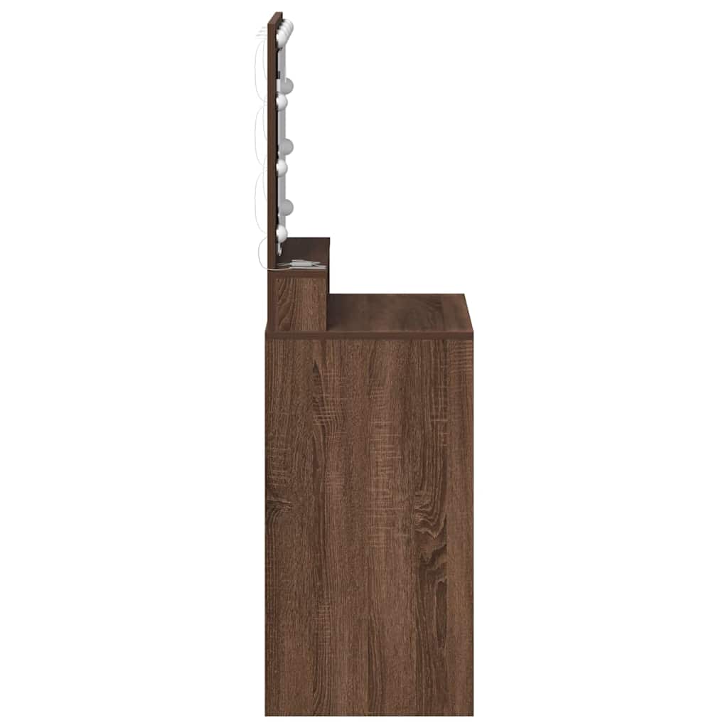 Toaletni stol Smeđi hrast 50 x 41 x 135 cm Konstruirano drvo