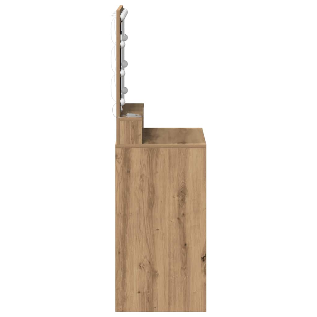 Toaletni stol s policom Umjetnički hrast 50 x 41 x 135 cm