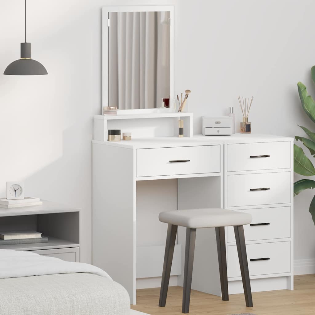 Toaletni stol Bijelo 50 x 41 x 140 cm Konstruirano drvo