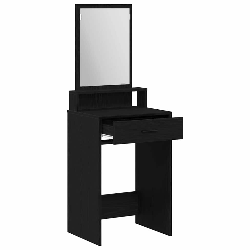 Toaletni stol Crni hrast 50 x 41 x 140 cm Konstruirano drvo