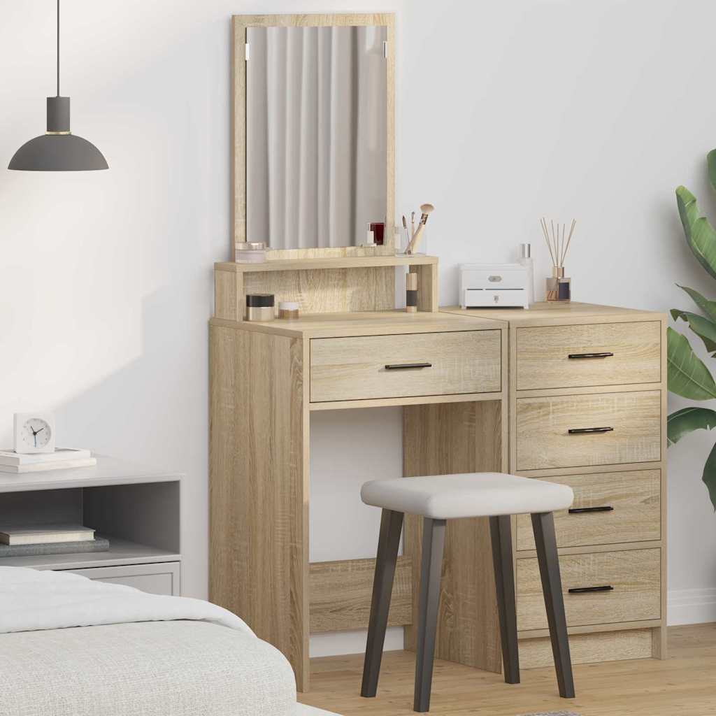 Toaletni stol Sonoma hrast 50 x 41 x 140 cm Konstruirano drvo