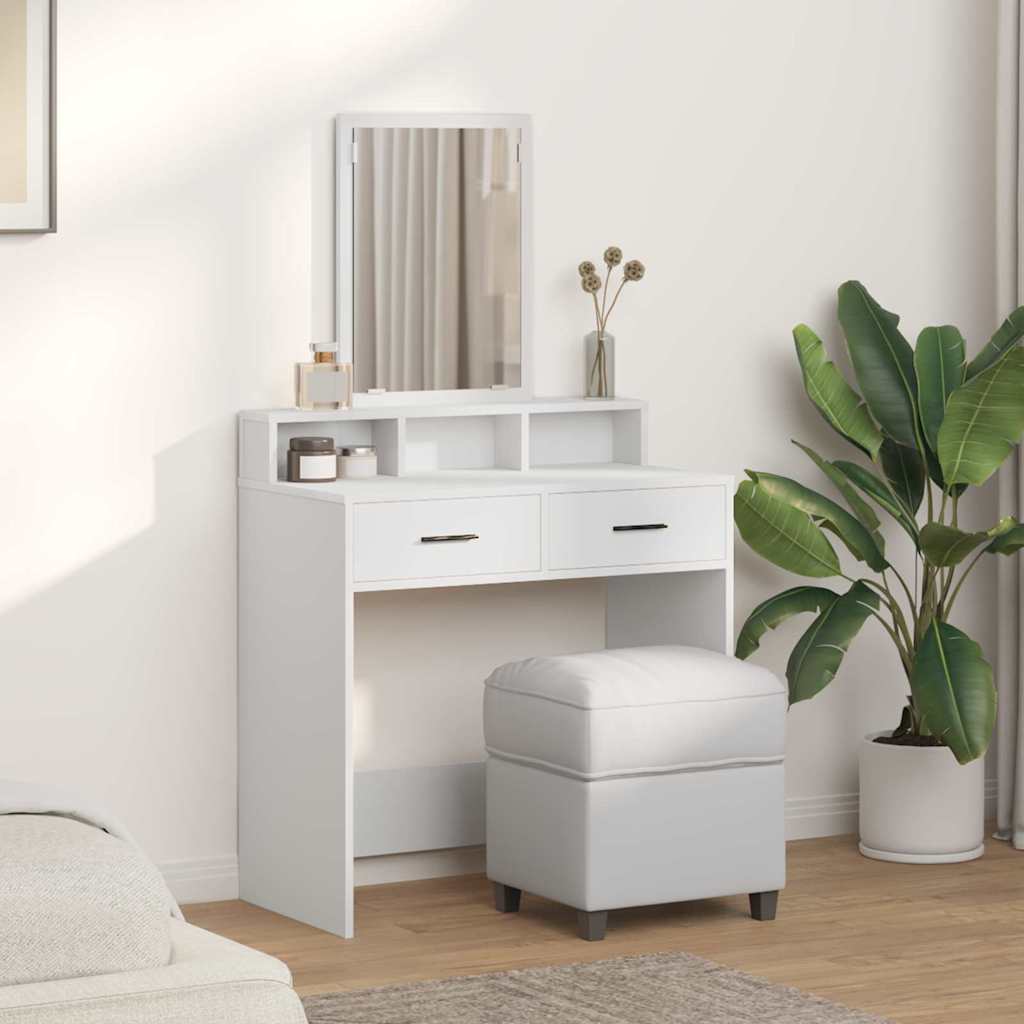 Toaletni stol Bijelo 79 x 41 x 140 cm Konstruirano drvo