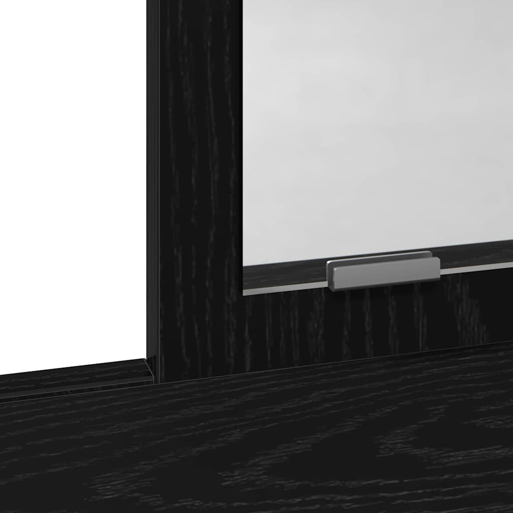 Toaletni stol Crni hrast 79 x 41 x 140 cm Konstruirano drvo