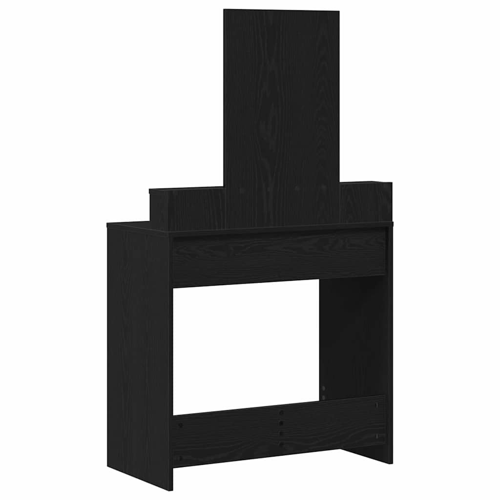 Toaletni stol Crni hrast 79 x 41 x 140 cm Konstruirano drvo