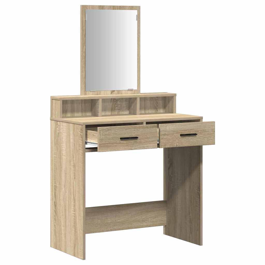 Toaletni stol Sonoma hrast 79 x 41 x 140 cm Konstruirano drvo