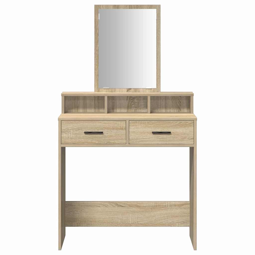 Toaletni stol Sonoma hrast 79 x 41 x 140 cm Konstruirano drvo