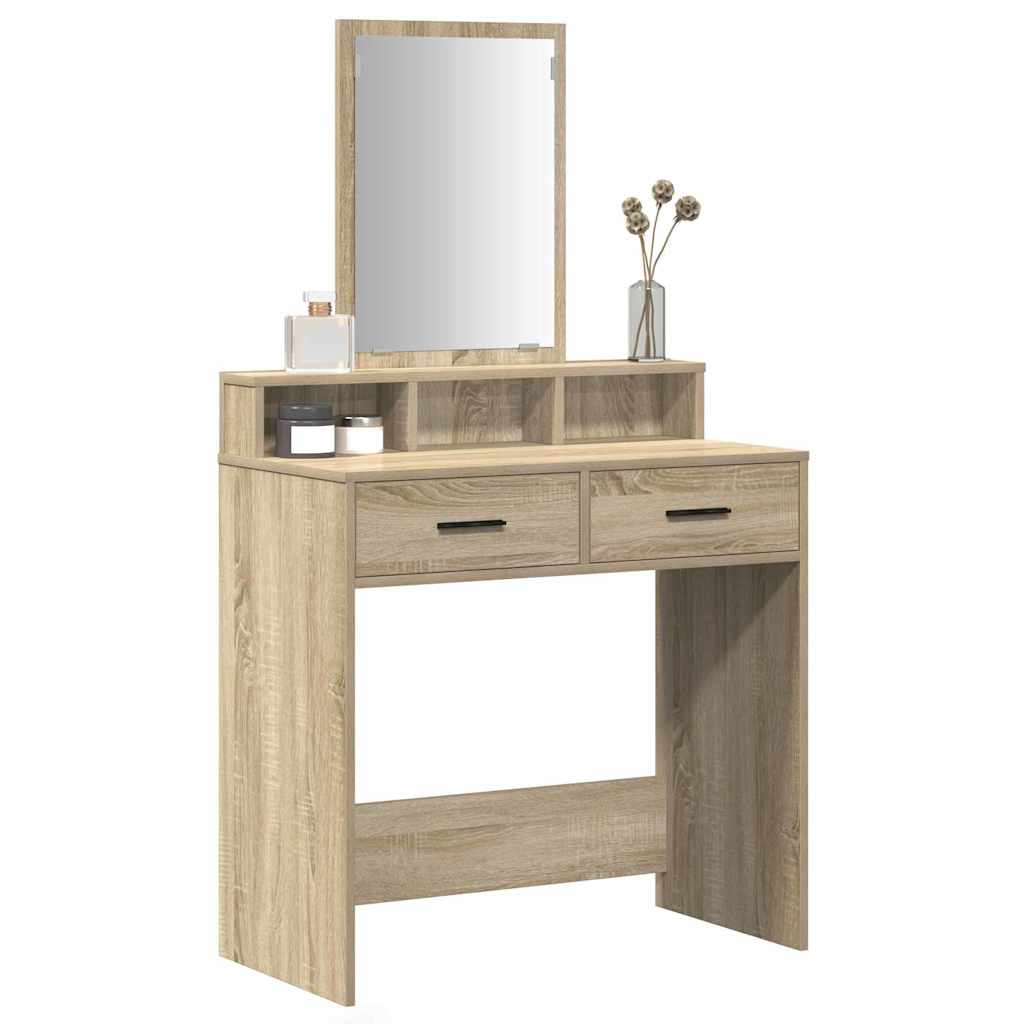 Toaletni stol Sonoma hrast 79 x 41 x 140 cm Konstruirano drvo