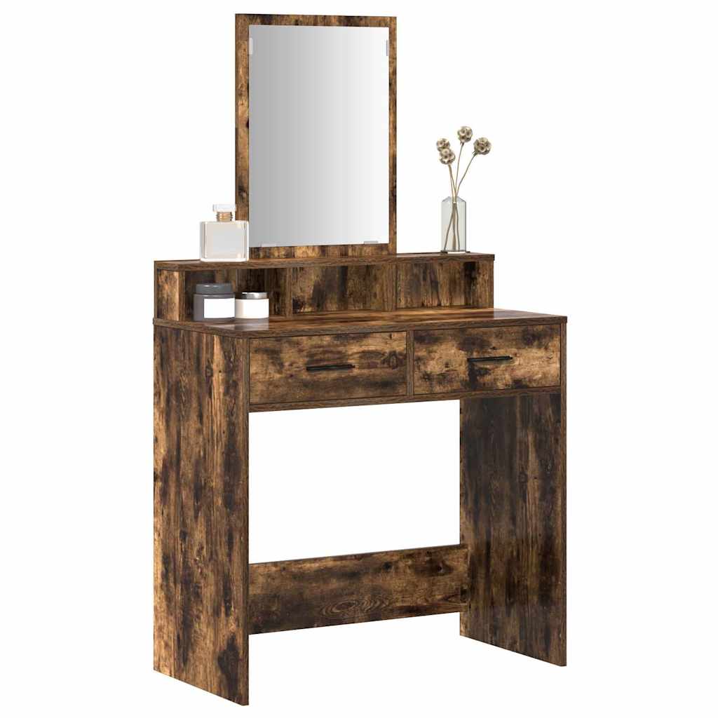 Toaletni stol Dimljeni hrast 79 x 41 x 140 cm Konstruirano drvo