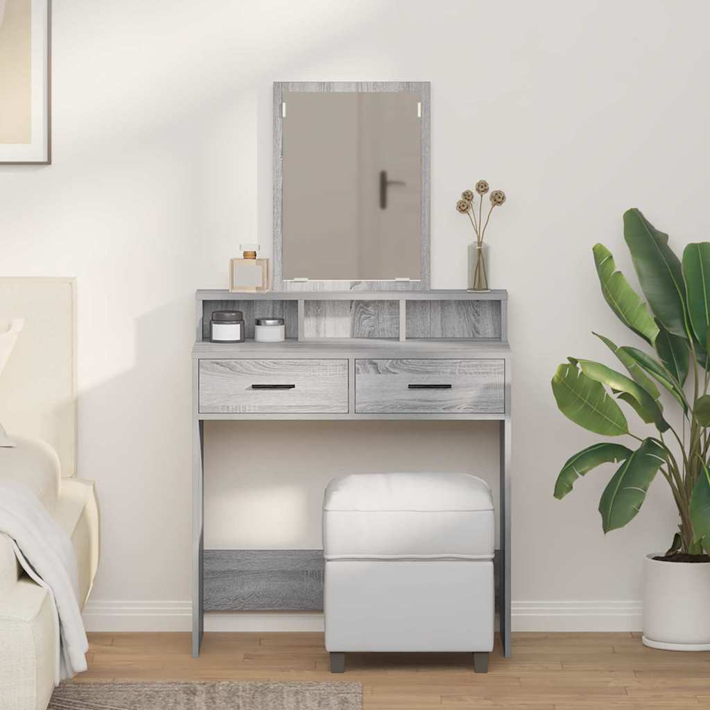 Toaletni stol Siva Sonoma 79 x 41 x 140 cm Konstruirano drvo