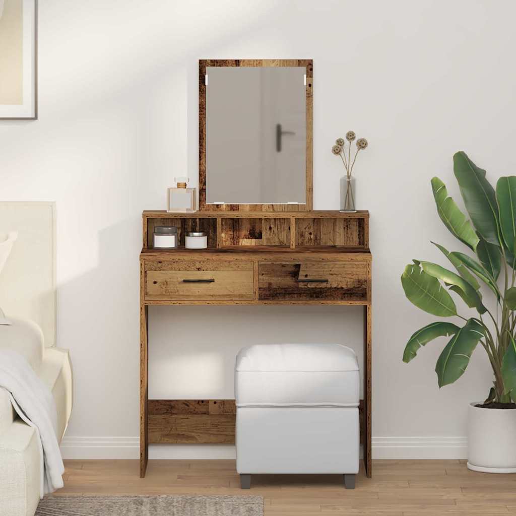 Toaletni stol Staro drvo 79 x 41 x 140 cm Konstruirano drvo