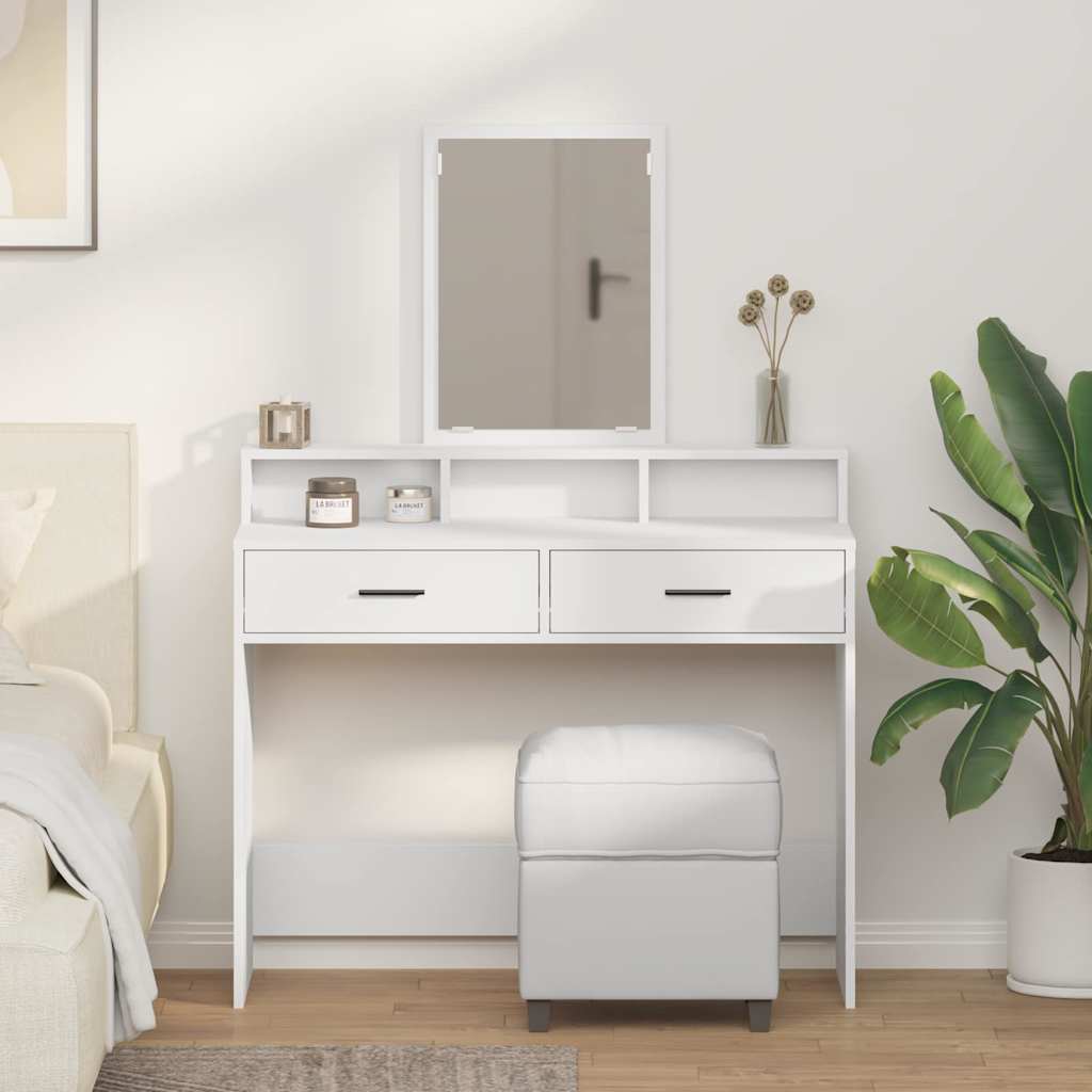 Toaletni stol Bijelo 100 x 41 x 140 cm Konstruirano drvo