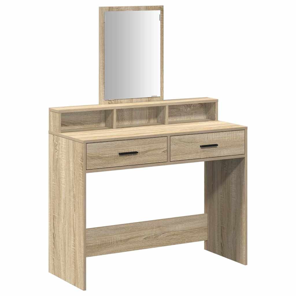 Toaletni stol Sonoma hrast 100 x 41 x 140 cm Konstruirano drvo