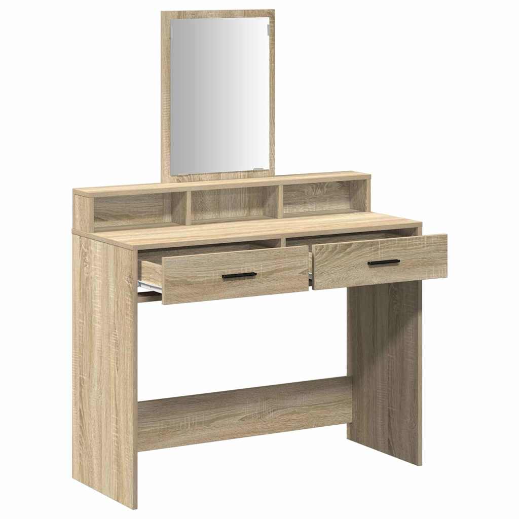 Toaletni stol Sonoma hrast 100 x 41 x 140 cm Konstruirano drvo